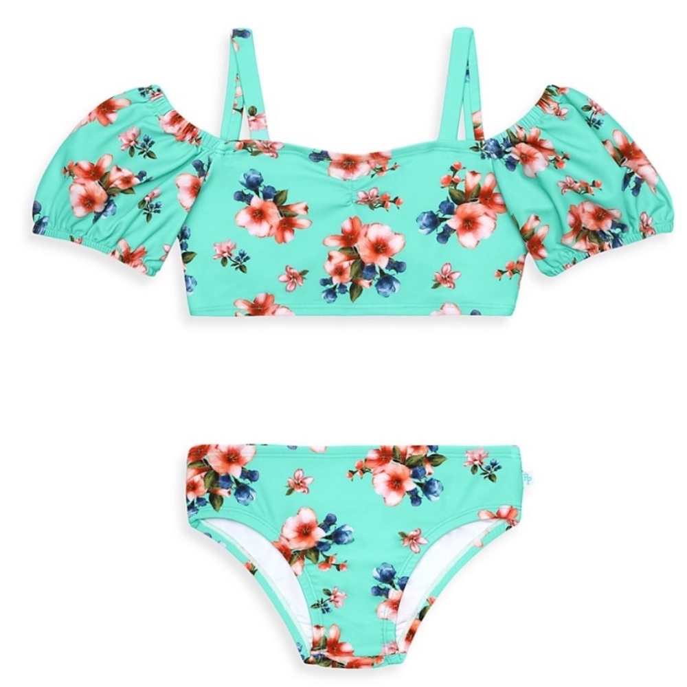 Posh Peanut Aisha 2 Piece Puff Sleeve Swimsuit